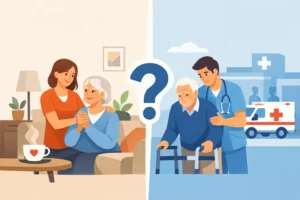 Betreuungskraft oder Pflegedienst: Was passt?